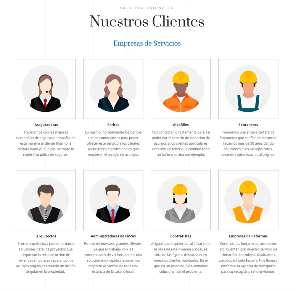 Clon Azulejos solo profesionales