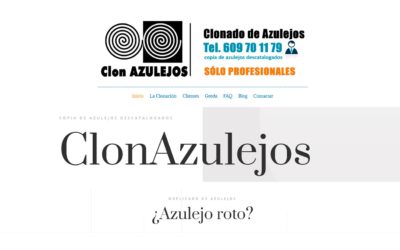Clon Azulejos, Diseño de Página web