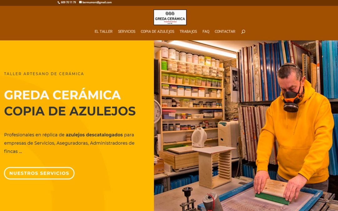 Greda Cerámica, Restyling de Página web