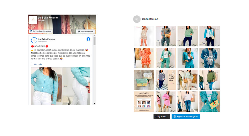 redes sociales le bella femme