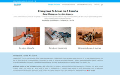 Cerrajero 24h Coruña, Diseño de Página web