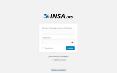 INSA des, web privada para clientes