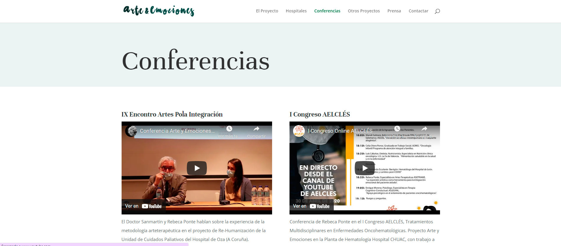 conferencias arte y emociones