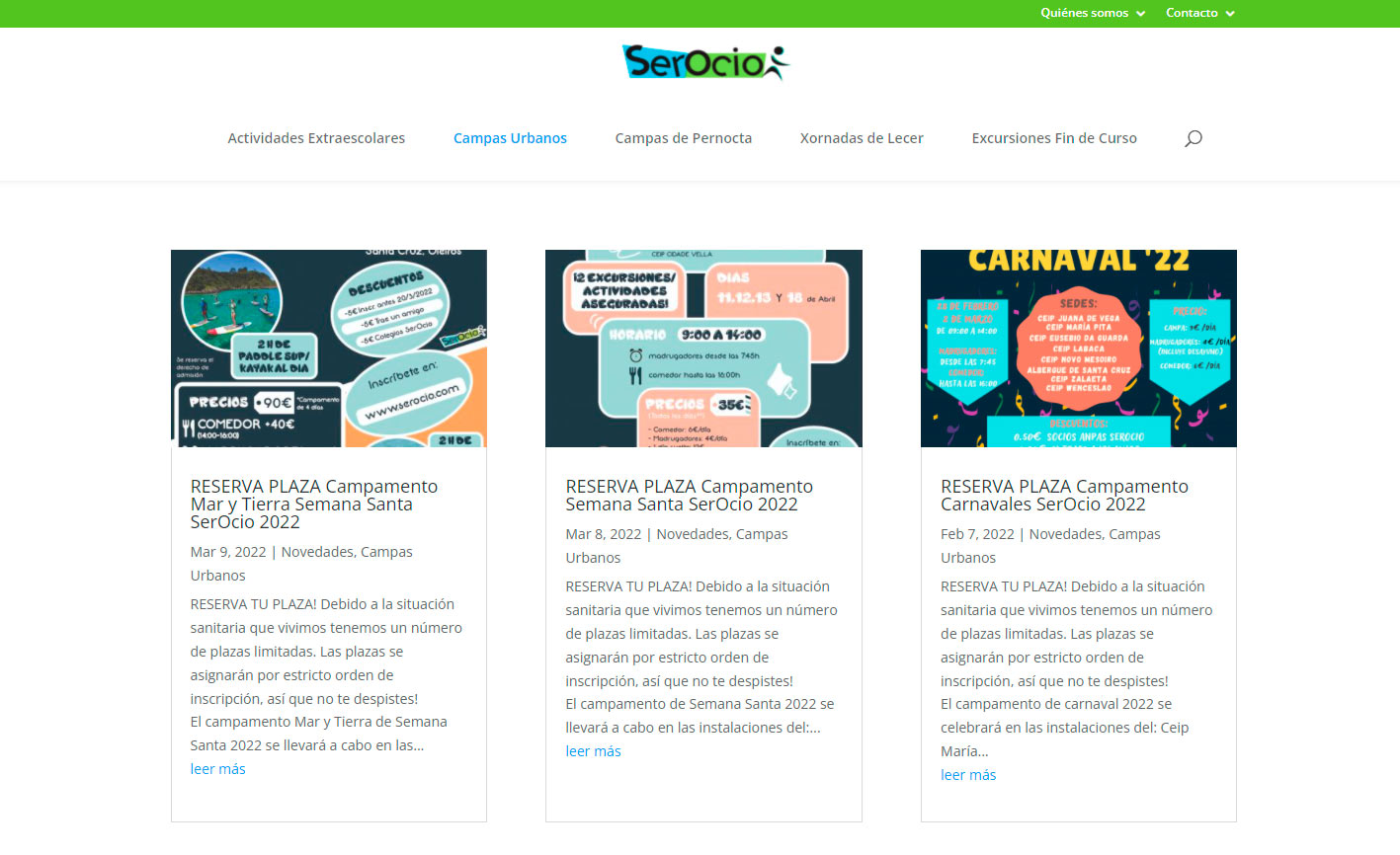 Campamentos en Coruña para niños