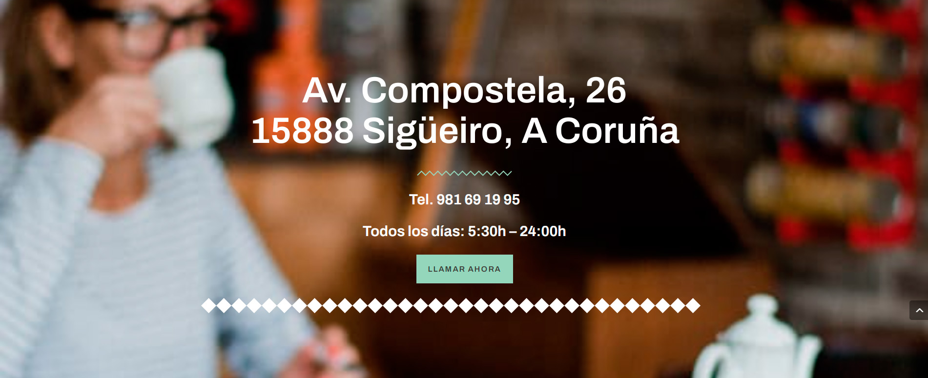 Diseño web cafetería Sigüeiro