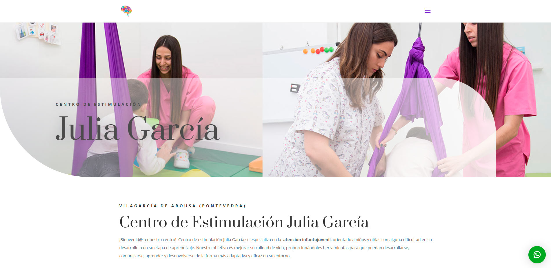 Diseño web para Centro Estimulación Julia García Diseño web para Centro Estimulación Julia García